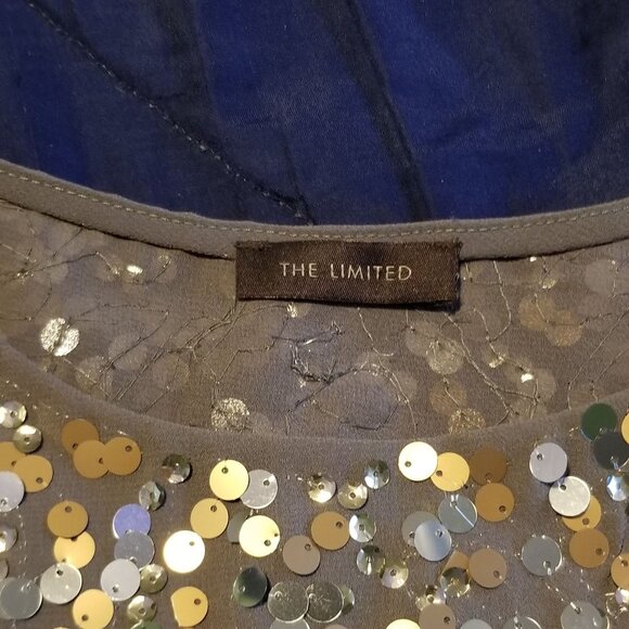 The Limited sequin shirt, size L - Picture 3 of 8
